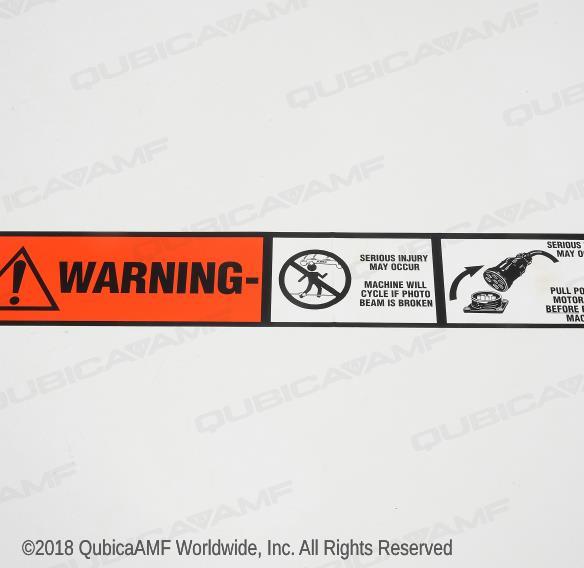 090004028 Предупредительная наклейка WARNING LABEL