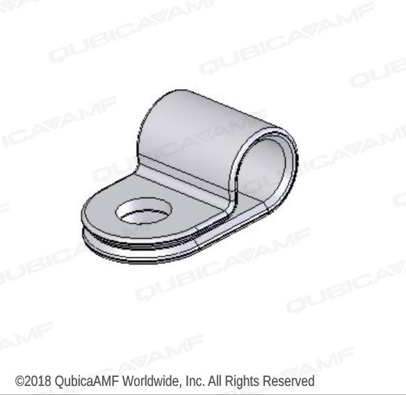 744107013 Клипса CLAMP NYLON 1/8''