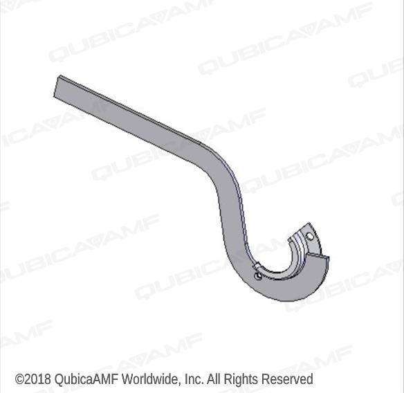 000023465 Держатель заднего вала ковра, левый Support Weldment LH