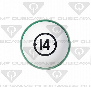 033888146 Прокатный шар Billiard Style House Ball 14 Ibs. XL White green