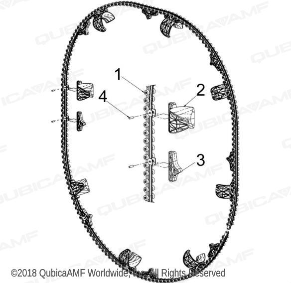 088001562 Цепь с роликами в сборе Roller Chain Assy, Even