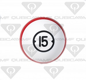 033888156 Прокатный шар Billiard Style House Ball 15 Ibs. XL White red