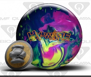 Шар для боулинга ROTO GRIP HY-WIRE, BLUE/YELLOW & PURPLE PEARLS