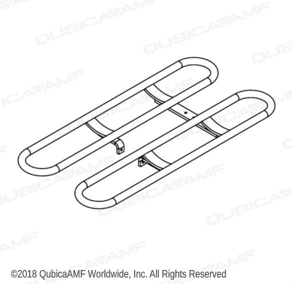 259001056 Нижняя полка шаровозвратника Options Lower Rack Weldment