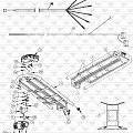 Profile Ball Rack Assembly, Leg Assembly