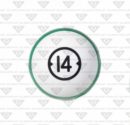 033888145 Прокатный шар Billiard Style House Ball 14 Ibs. L White green