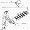 Options Ball Rack Assembly, Leg Assembly