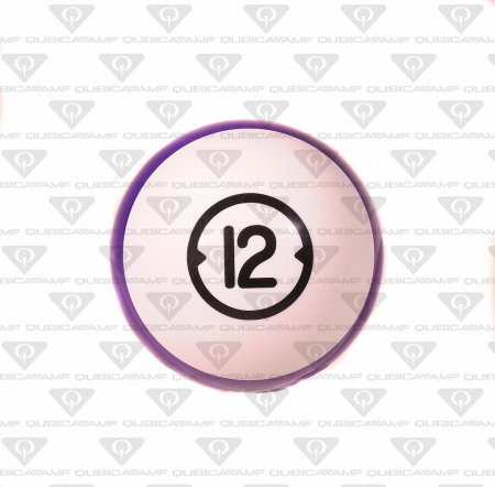 033888124 Прокатный шар Billiard Style House Ball 12 Ibs. M White purple