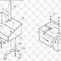 Waste Tank & Bracket Assembly