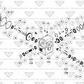 Back End Gearbox Exploded View