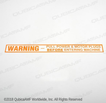 070005614 Наклейка DECAL-WARNING