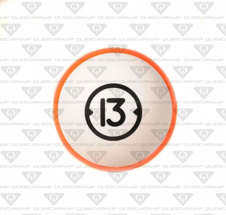 033888134 Прокатный шар Billiard Style House Ball 13 Ibs. M White orange